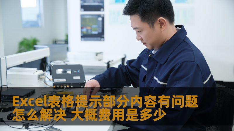 遇到Excel表格提示部分内容有问题？本文提供解决方案和费用分析，帮助您快速恢复数据。