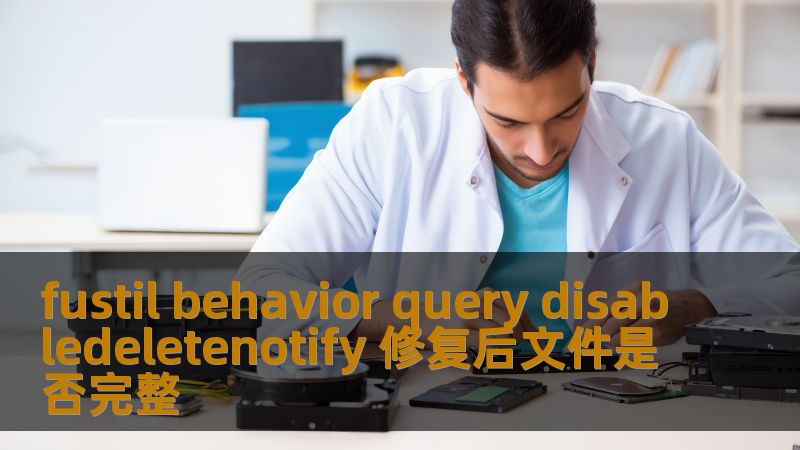 了解 fustil behavior query disabledeletenotify 修复后文件是否完整，探索数据恢复与文件完整性检查的最佳实践。