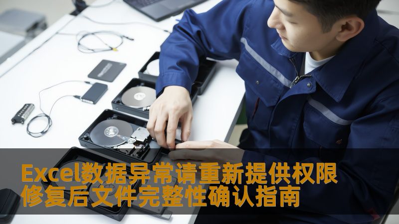 Excel数据异常请重新提供权限修复后文件完整性确认指南，帮助用户解决Excel文件数据异常问题，确保数据完整性。