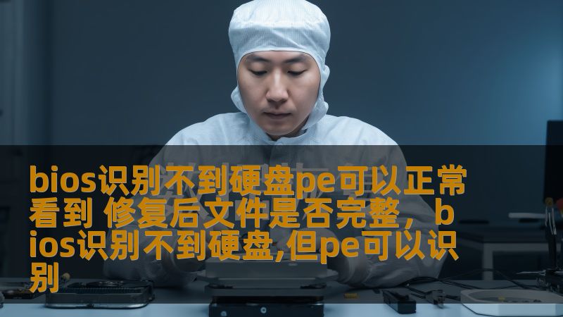 本文将探讨在BIOS无法识别硬盘的情况下，如何使用PE（预安装环境）来进行硬盘修复，并详细分析修复后的文件是否完整，确保数据安全与恢复。