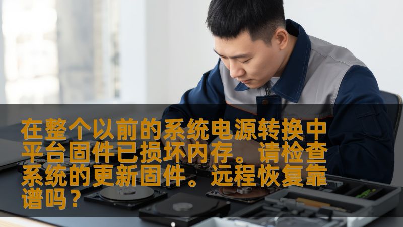 随着技术的不断进步，越来越多的设备开始依赖平台固件来保证系统的稳定性和安全性。但一旦固件损坏，尤其是在电源转换的过程中，系统的稳定性就会受到严重影响。本文探讨了平台固件损坏的原因、解决方法以及远程恢复的可行性，让您了解如何应对这类问题。