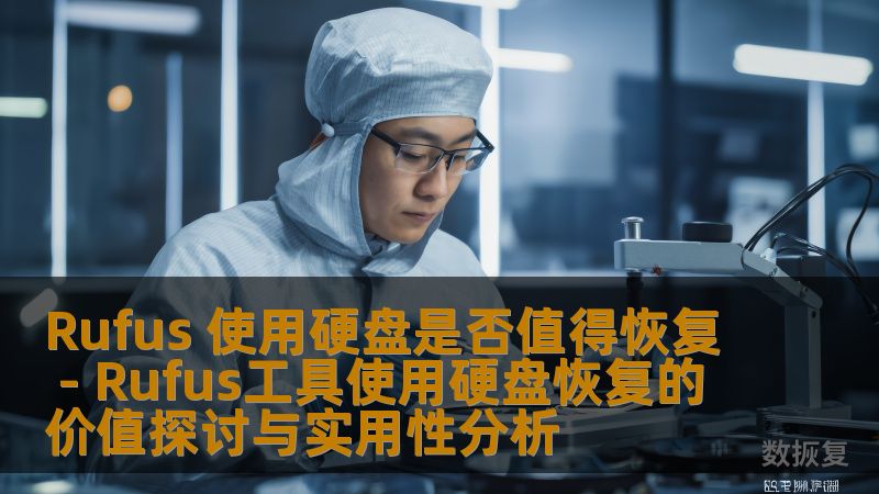 探讨Rufus工具在硬盘恢复中的实用性和价值，分析常见故障及恢复步骤，提供真实案例和常见问题解答。