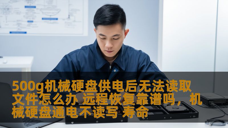 500g机械硬盘供电后无法读取文件怎么办 远程恢复靠谱吗，机械硬盘通电不读写 寿命