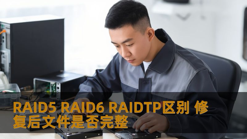 分析RAID5、RAID6和RAIDTP的区别及修复后文件完整性，提供深入技术解读与实战案例。