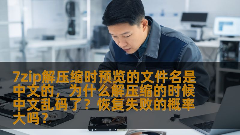 7zip解压缩时预览的文件名是中文的，为什么解压缩的时候中文乱码了？恢复失败的概率大吗？