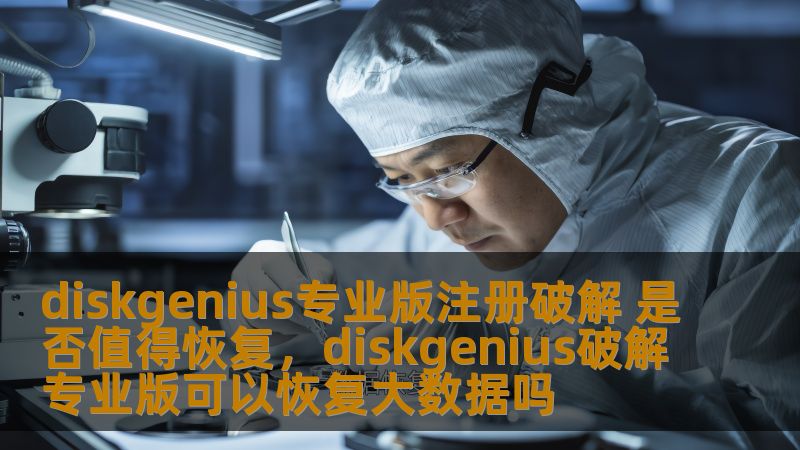 近年来，随着硬盘管理和数据恢复需求的不断增长，DiskGenius作为一款专业的硬盘管理和数据恢复工具，受到了大量用户的青睐。对于一些有经济压力的用户而言，破解注册版的DiskGenius似乎成为了一个不容忽视的选择。那么，DiskGenius专业版注册破解是否值得恢复呢？本文将为您深入分析这个问题。