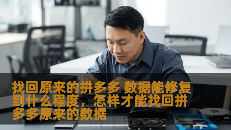 在数字化时代，拼多多等电商平台的用户数据是商家竞争的重要资源。如果数据丢失或遭到损坏，如何找回原来的拼多多数据？本文将探讨数据修复的可能性及其效果，帮助商家了解如何最大程度地恢复损失，提升业务效率。