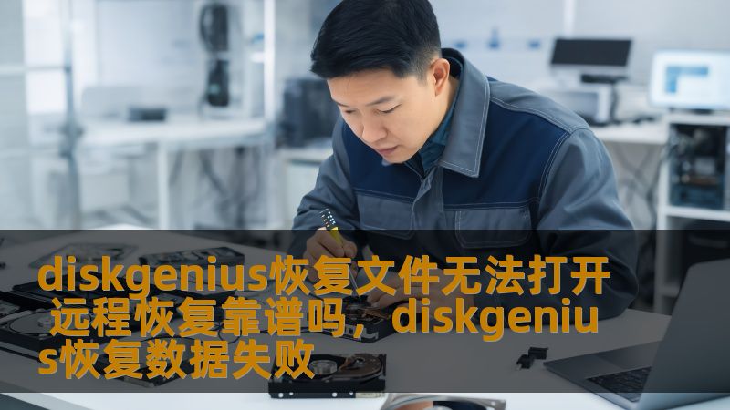 DiskGenius是一款备受推崇的数据恢复软件，然而有些用户在使用过程中可能会遇到文件恢复后无法打开的情况。面对这种困境，远程恢复服务能否提供解决方案呢？本文将详细分析DiskGenius恢复文件无法打开的问题及远程恢复的可行性，帮助你找回丢失的文件。