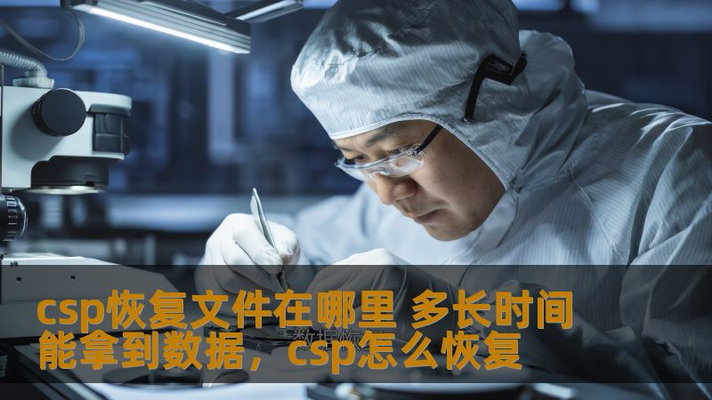 数据恢复是现代数字化时代必不可少的服务，尤其是对于重要信息丢失或损坏的情况。本文将详细分析CSP（云服务平台）文件恢复的过程，如何定位恢复文件以及恢复数据的时间。