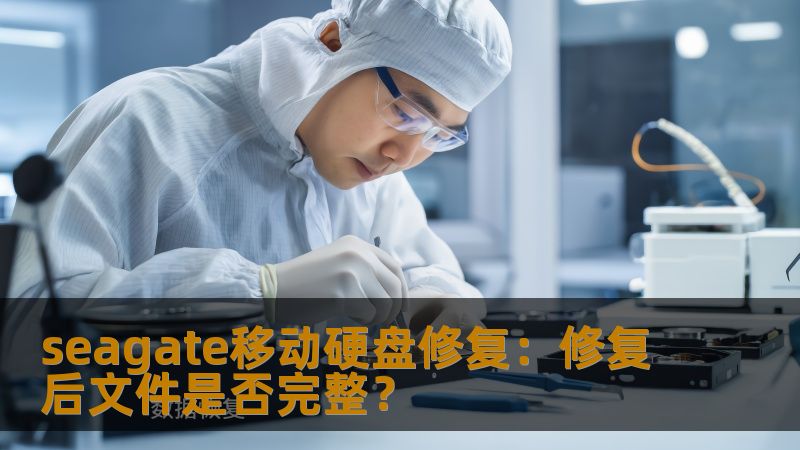 了解seagate移动硬盘修复的方法和步骤，确保修复后文件的完整性，解决用户数据丢失的痛点。