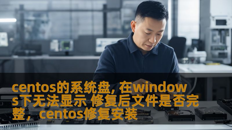 本文将帮助你了解如何解决CentOS的系统盘在Windows下无法显示的常见问题，并确保通过修复操作后文件的完整性。无论你是IT人员还是普通用户，都能从本文中找到有价值的解决方案。