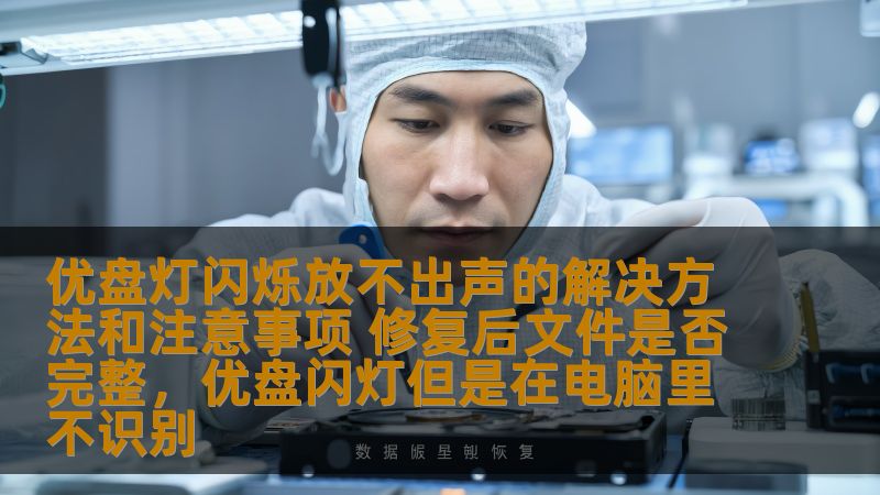 遇到优盘灯闪烁却无法放出声音？这种情况常见于优盘的硬件或文件系统问题。本文将为你详细讲解解决该问题的有效方法，同时提醒一些修复后的注意事项，以确保修复过程中文件的完整性。