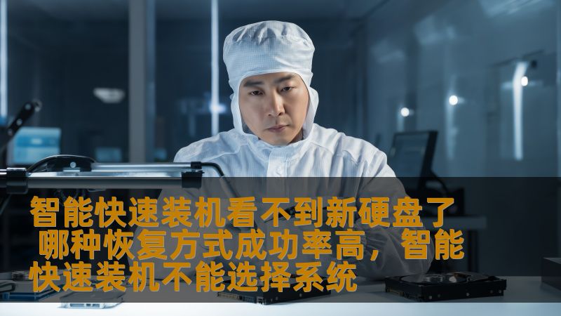 智能快速装机看不到新硬盘了 哪种恢复方式成功率高，智能快速装机不能选择系统