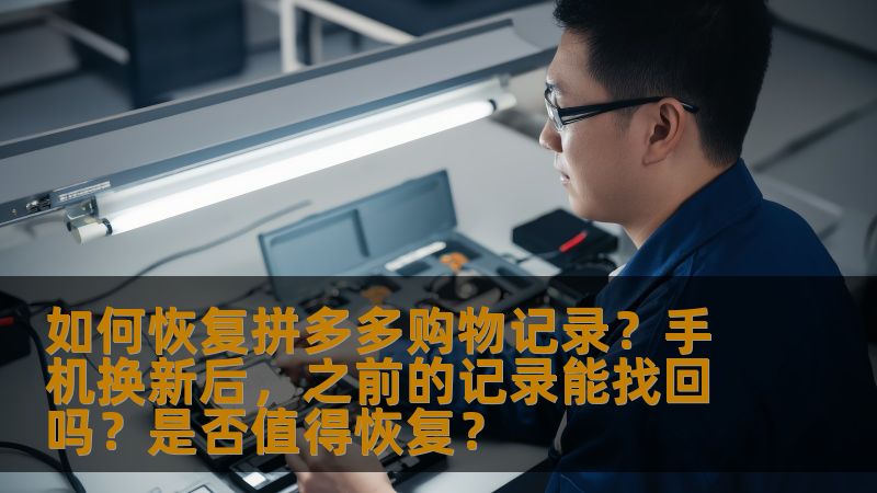 拼多多的购物记录在手机更换后不显示，怎么办？本文为你揭秘如何恢复之前的购物记录，以及是否值得恢复这些历史数据，帮你轻松解决这一问题。