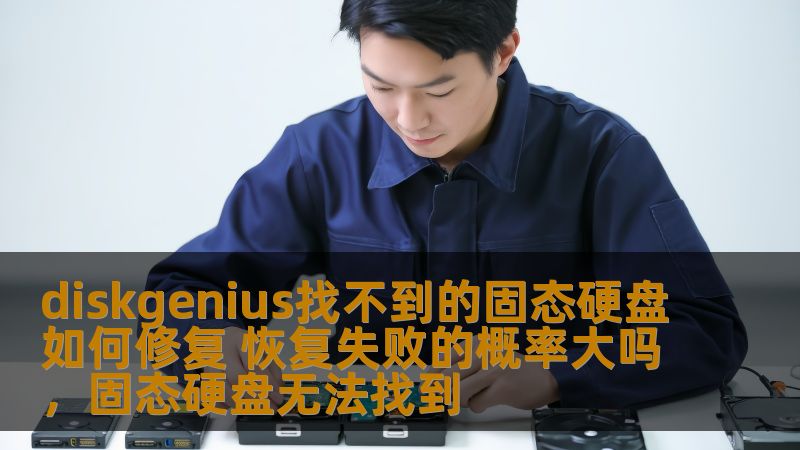 固态硬盘（SSD）在现代计算机存储中已成为主流选择，但当它出现故障，尤其是被DiskGenius等工具无法识别时，如何修复就成了许多用户头疼的问题。本文将探讨如何修复DiskGenius找不到的固态硬盘，以及恢复数据失败的概率有多大，为您提供可靠的解决方案。