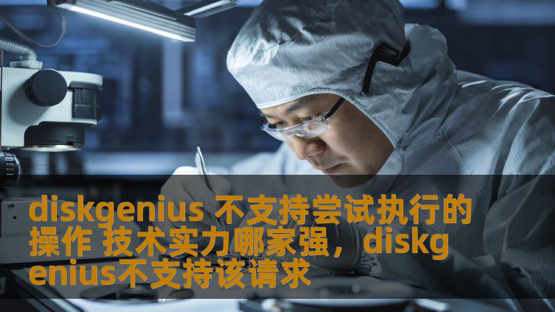 本文探讨了DiskGenius在操作系统和数据恢复领域的限制，并深入分析了该软件的技术实力及其在行业中的竞争力。为用户提供了对比分析，帮助他们做出选择。