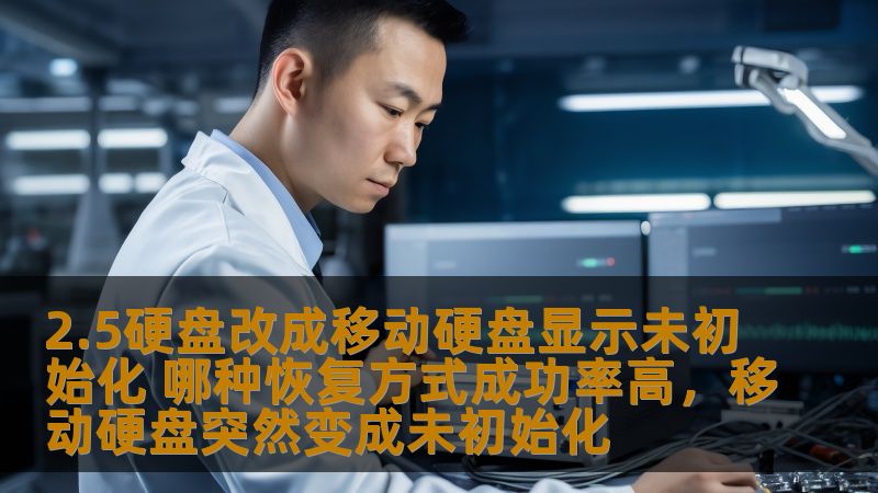 本文探讨了在将2.5英寸硬盘转换为移动硬盘时，出现显示“未初始化”的问题，并分析了不同的数据恢复方法，帮助用户找到高效且成功率高的恢复方案。
