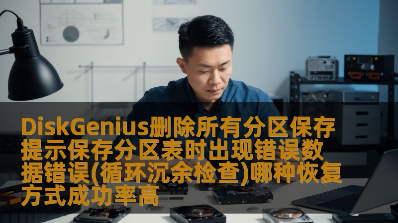 DiskGenius在删除所有分区时常出现保存分区表错误，并提示数据错误（循环冗余检查）。本文将分析这种问题，并介绍几种恢复方式，帮助用户成功解决数据丢失问题，恢复数据。