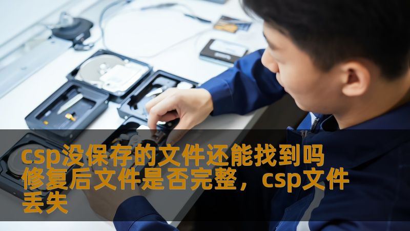 CSP没保存的文件是否还能恢复？文件修复后会丢失数据吗？本文详细分析了CSP文件的恢复过程与修复后的完整性，帮助你解决这一疑惑。