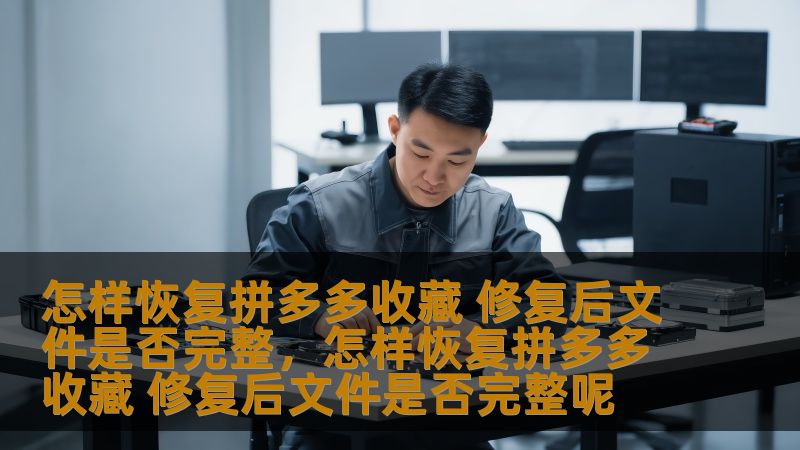 拼多多收藏丢失怎么办？本文为您提供有效的解决方法，帮助您轻松恢复拼多多收藏夹中的宝贵商品，并确保修复后的文件完整无缺。让您的购物体验更加无忧！