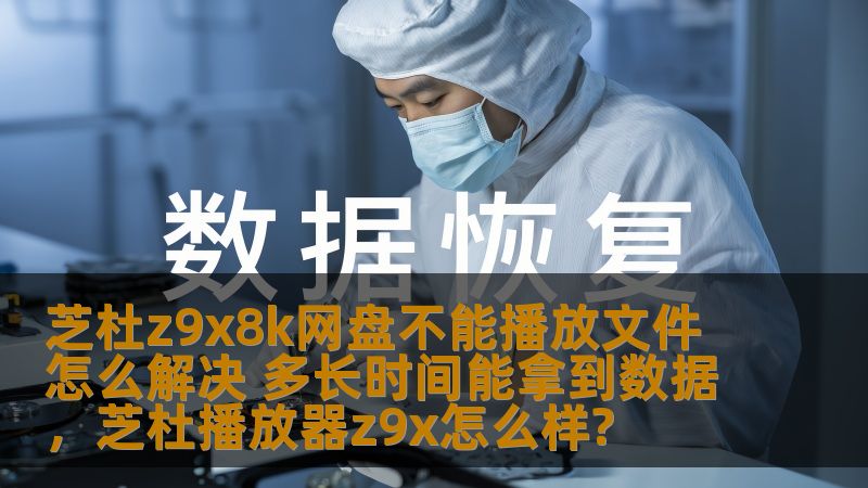 本文将为您解答芝杜Z9X8K网盘不能播放文件的问题，并提供快速解决方案。此外，我们还将为您分析如何更高效地获取数据，帮助您最大化利用芝杜网盘的功能。
