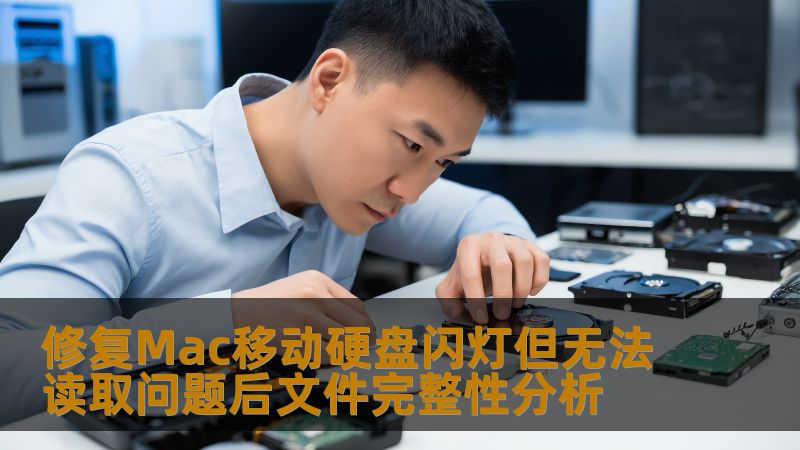 深入分析修复Mac移动硬盘闪灯但无法读取问题后的文件完整性，提供实用操作步骤与真实案例。