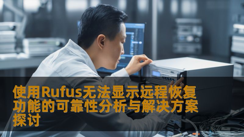 探讨使用Rufus无法显示远程恢复功能的原因及解决方案，帮助用户高效应对数据恢复问题。