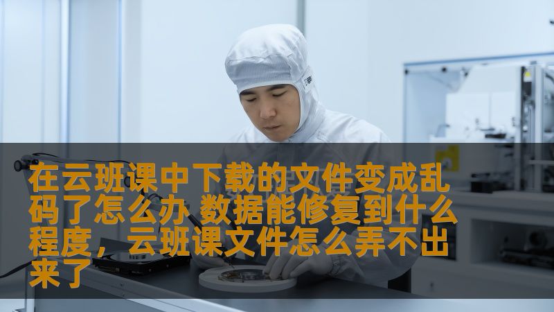 如果你在云班课上下载的文件变成了乱码，别急！本文将为你解答如何修复乱码文件以及修复的程度，帮助你尽快恢复学习资料。