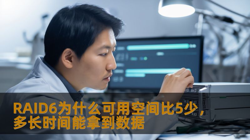了解为什么RAID6的可用空间比RAID5少，以及数据恢复的时间。
