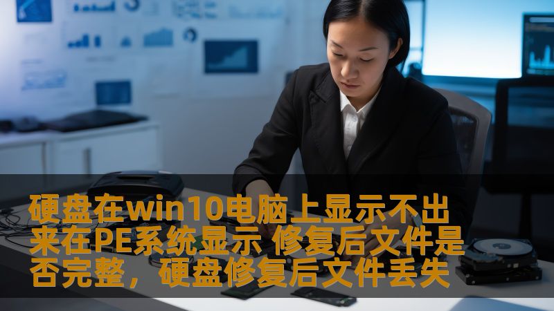 硬盘在Win10电脑上无法显示的问题是常见的电脑故障之一。通过PE系统修复后，文件是否会丢失？本文将为你详细解答如何处理这一问题，确保你的数据安全。