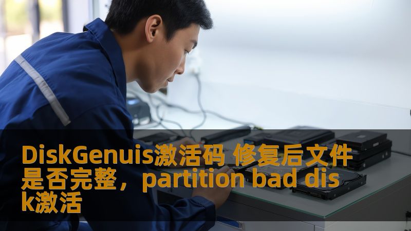 了解DiskGenius激活码后，如何修复文件损坏的问题以及修复后的文件是否会完整无缺？本文详细解答了这些疑问，帮助你轻松解决文件修复难题。