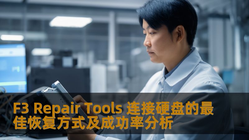 了解F3 repair tools连接硬盘的最佳恢复方式及成功率分析，帮助您解决硬盘故障问题，恢复重要数据。