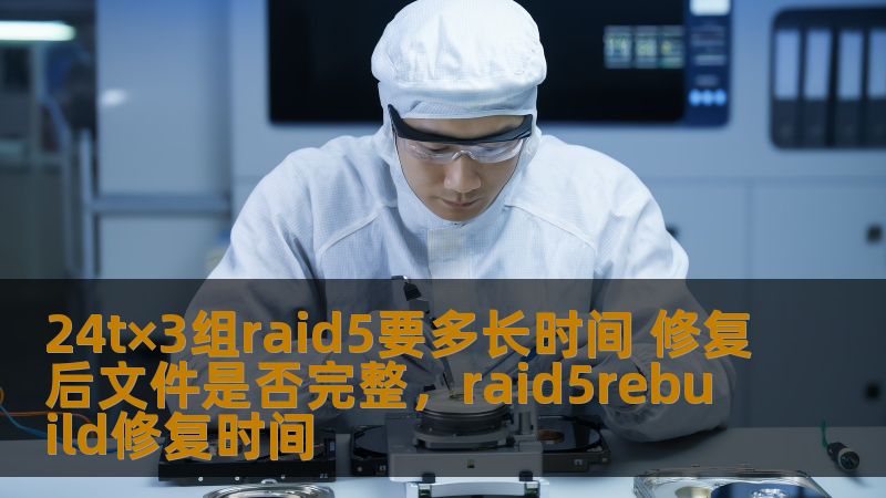 在数据恢复领域，RAID5以其冗余保护和高效性能广受青睐。但当RAID5阵列发生故障时，修复时间及恢复后的文件完整性是许多人关注的焦点。本文将详细解析24t×3组RAID5阵列修复所需的时间，并探讨修复后数据的完整性。