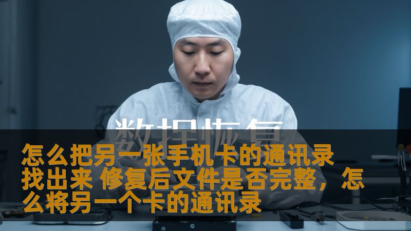 本文为您提供了详细的步骤，帮助您找回另一张手机卡中的通讯录，同时介绍了如何确保修复后的通讯录文件完整，避免数据丢失。让您的通讯录恢复工作更加高效和安全。