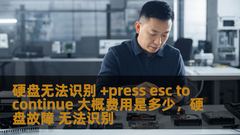 硬盘无法识别 +press esc to continue 大概费用是多少，硬盘故障 无法识别