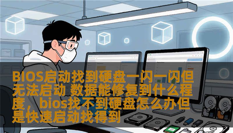 BIOS启动找到硬盘一闪一闪但无法启动 数据能修复到什么程度，bios找不到硬盘怎么办但是快速启动找得到