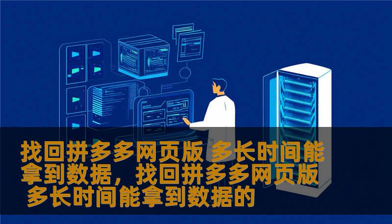 本文探讨了如何找回拼多多网页版数据，分析了不同情况下获取数据的时间，帮助用户更加高效地操作拼多多平台，了解如何利用数据提高店铺运营效益。