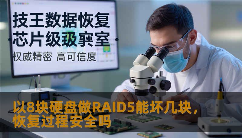 了解以8块硬盘做RAID5能坏几块，恢复过程是否安全，掌握RAID5的故障分析及恢复步骤，保障数据安全。