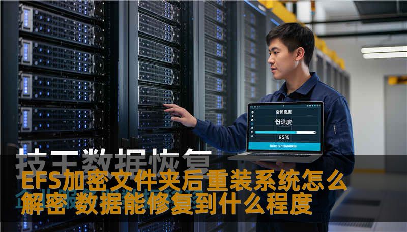 了解EFS加密文件夹后重装系统的解密方法，以及数据能修复到什么程度。
