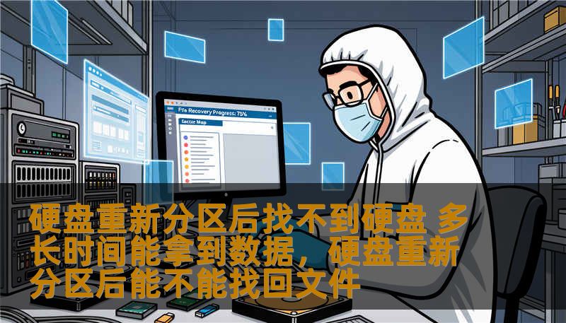 硬盘重新分区后找不到硬盘 多长时间能拿到数据，硬盘重新分区后能不能找回文件