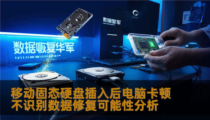 移动固态硬盘插入后电脑卡顿不识别数据修复可能性分析