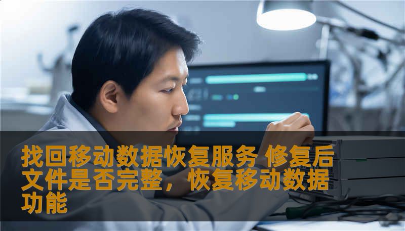 在现代社会，移动设备中的数据变得尤为重要。手机、平板电脑等移动设备几乎存储了我们生活中的所有信息，从照片、视频到工作文档、通讯记录，一旦丢失或损坏，带来的困扰不言而喻。本文将深入探讨如何通过专业的移动数据恢复服务找回丢失的数据，并分析修复后文件的完整性问题，帮助你有效解决这一问题。