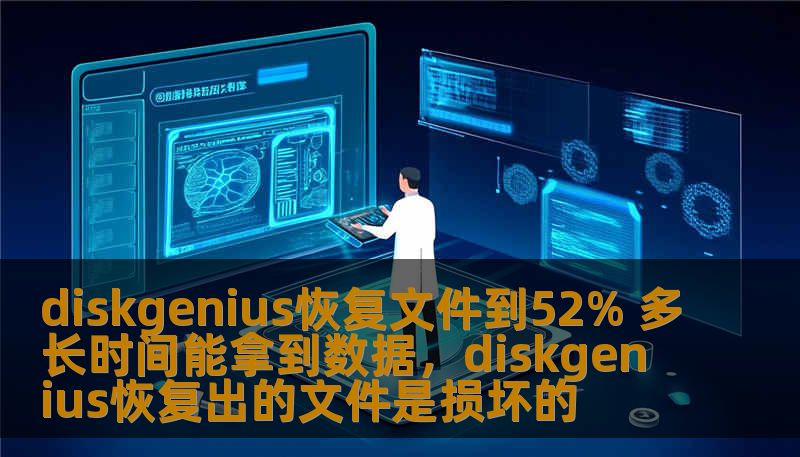 diskgenius恢复文件到52% 多长时间能拿到数据，diskgenius恢复出的文件是损坏的