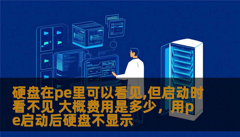 硬盘在pe里可以看见,但启动时看不见 大概费用是多少，用pe启动后硬盘不显示                    硬盘在PE环境下能够被正常识别，但启动时却无法显示，导致的原因多种多样。本篇文章将带你一起深入分析这个问题的根源，介绍如何有效地解决这一困扰许多用户的难题，并对相关服务的费用进行简要评估。    硬盘无法启动，PE环境，硬盘检测，硬盘修复，系统启动问题，硬盘数据恢复，硬盘维护，电脑问