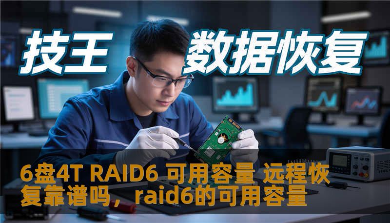 6盘4T RAID6 可用容量 远程恢复靠谱吗，raid6的可用容量                    本文讨论了6盘4TRAID6阵列的可用容量以及在远程恢复时的可靠性。为用户提供全面的分析，帮助用户理解如何通过远程恢复方式提升数据恢复的效率和可靠性，特别是在大容量存储环境中，如何确保数据的安全性和可用性。    6盘4TRAID6，RAID6，远程恢复，数据恢复，硬盘阵列，数据安全，存储方