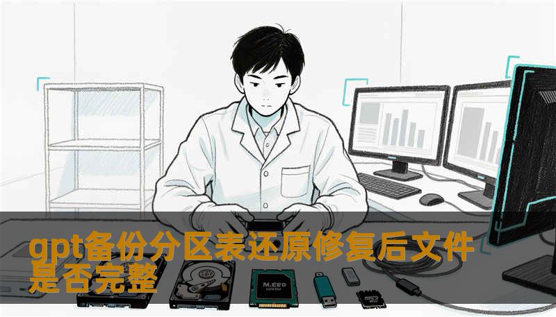 gpt备份分区表还原修复后文件是否完整