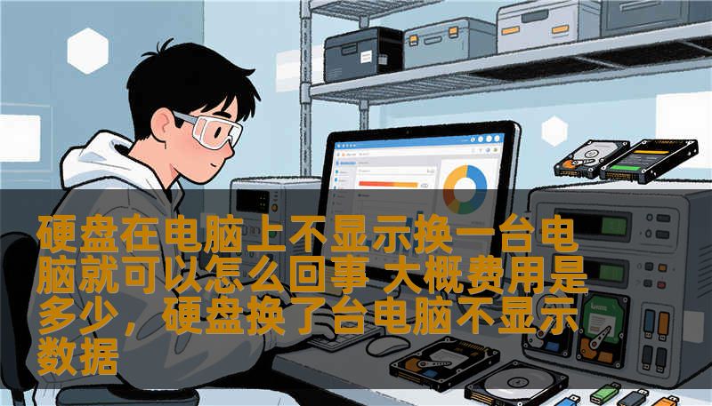 硬盘在电脑上不显示换一台电脑就可以怎么回事 大概费用是多少，硬盘换了台电脑不显示数据