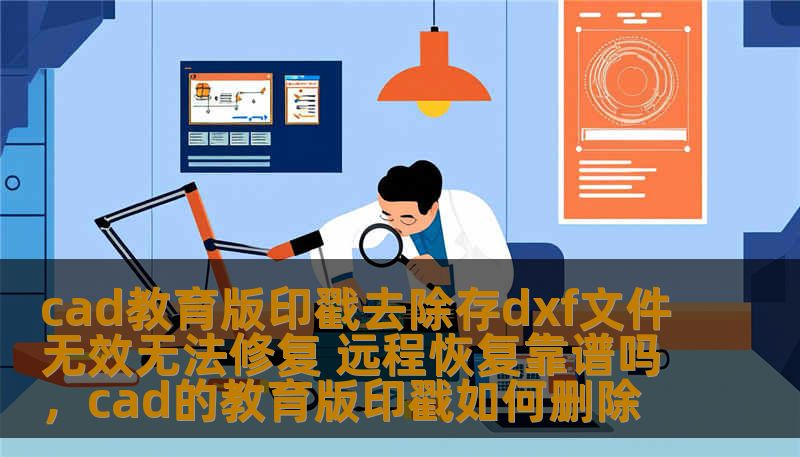 cad教育版印戳去除存dxf文件无效无法修复 远程恢复靠谱吗，cad的教育版印戳如何删除
