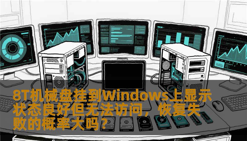 8T机械盘挂到Windows上显示状态良好但无法访问，恢复失败的概率大吗？