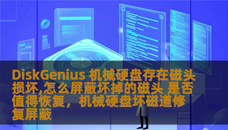 DiskGenius 机械硬盘存在磁头损坏,怎么屏蔽坏掉的磁头 是否值得恢复，机械硬盘坏磁道修复屏蔽